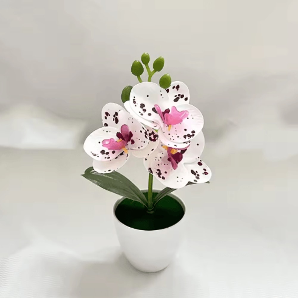 Mini Artificial Bonsai Plant With Pot Realistic Desktop Greenery For Home Decor 4