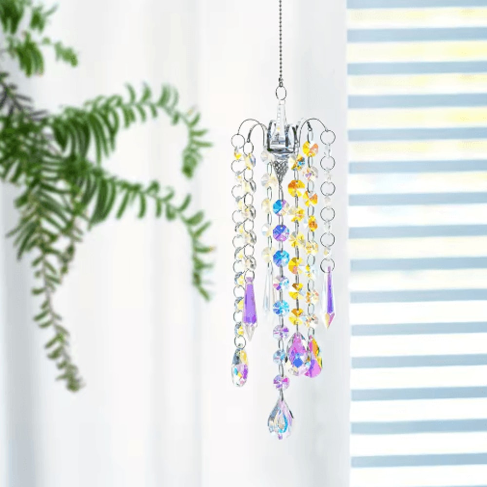 Crystal Chandelier Suncatcher Rainbow Prism Window Hanging Decor Pendant 5
