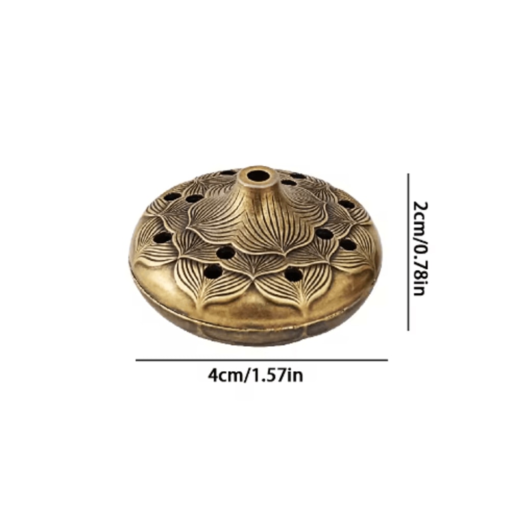 Antique Brass Dragon Phoenix Incense Burner Mini Hollow Holder For Tea Table Decor 1