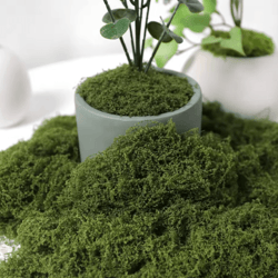 artificial green moss for crafts – faux preserved moss for home & garden decor