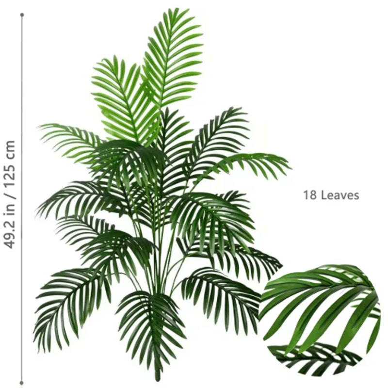 Large Artificial Palm Tree Tropical Fake Plant For Home Garden Decor 1