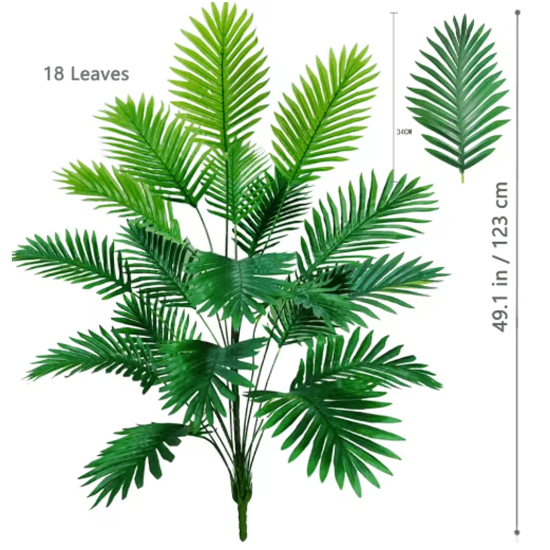 Large Artificial Palm Tree Tropical Fake Plant For Home Garden Decor 4