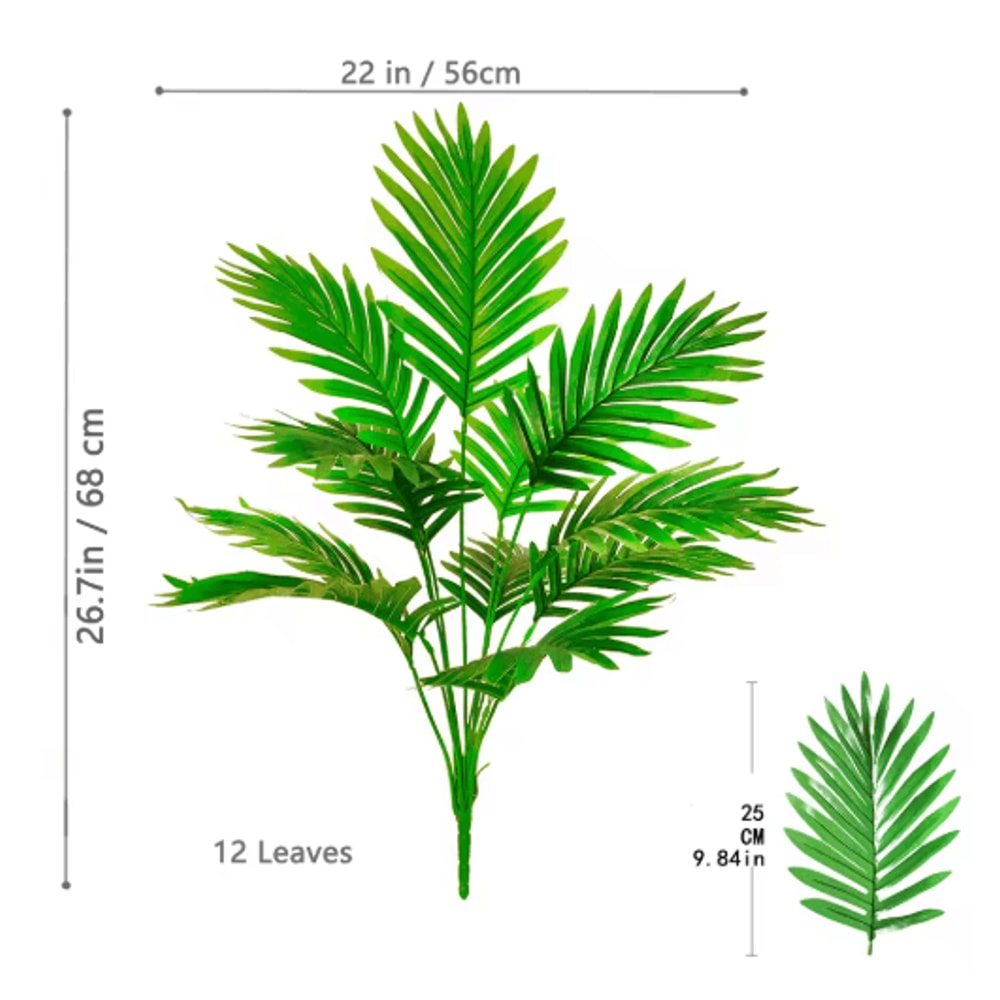 Large Artificial Palm Tree Tropical Fake Plant For Home Garden Decor 17