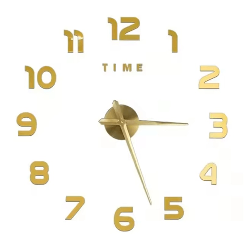 3D DIY Frameless Wall Clock Luminous Silent Modern Wall Decor Stickers 12