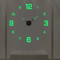 3D DIY Frameless Wall Clock Luminous Silent Modern Wall Decor Stickers 14