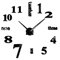 3D DIY Frameless Wall Clock Luminous Silent Modern Wall Decor Stickers 2