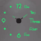3D DIY Frameless Wall Clock Luminous Silent Modern Wall Decor Stickers 3