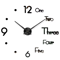 3D DIY Frameless Wall Clock Luminous Silent Modern Wall Decor Stickers 6