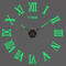 3D DIY Frameless Wall Clock Luminous Silent Modern Wall Decor Stickers 7