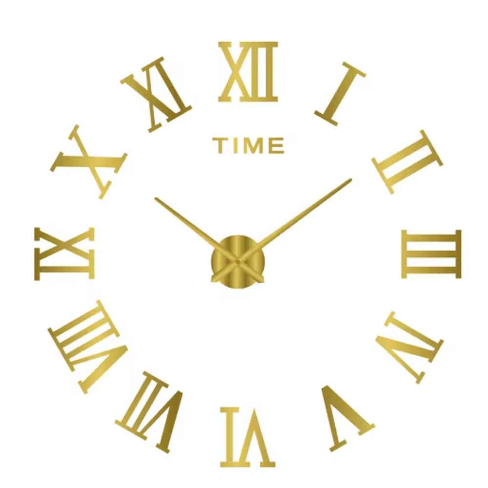 3D DIY Frameless Wall Clock Luminous Silent Modern Wall Decor Stickers 8