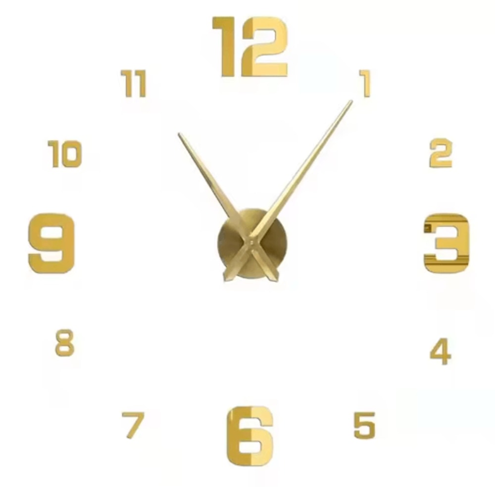 3D DIY Frameless Wall Clock Luminous Silent Modern Wall Decor Stickers 15