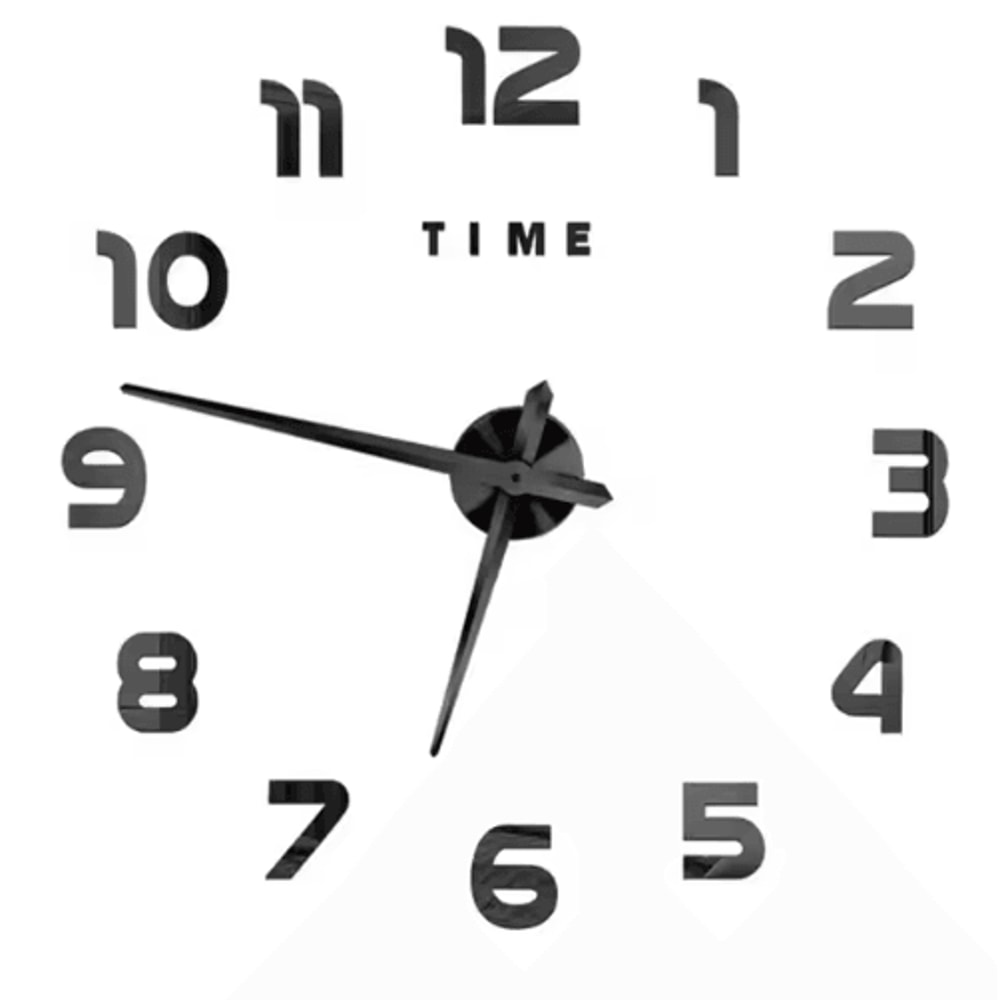 3D DIY Frameless Wall Clock Luminous Silent Modern Wall Decor Stickers 18