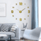 3D DIY Frameless Wall Clock Luminous Silent Modern Wall Decor Stickers 0