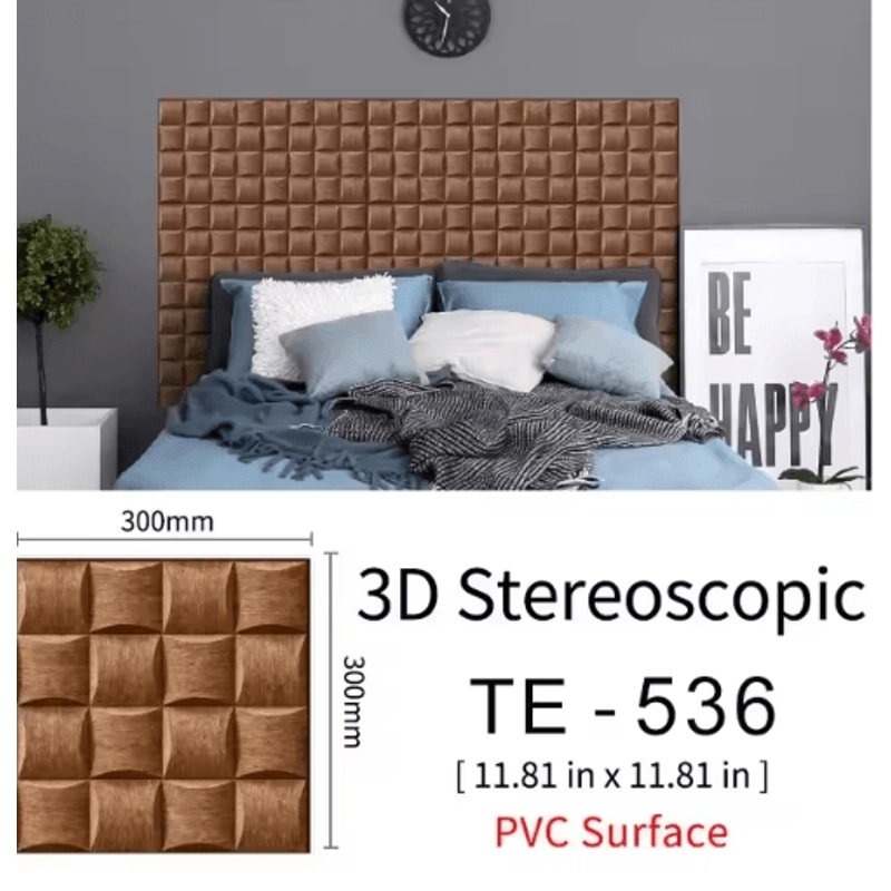 3D Brick Wall Stickers Set Waterproof Peel Stick Wallpaper For Home Decor 15PCS 6