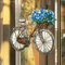 Lavender Bicycle Suncatcher Floral Light Catcher Hanging Decor For Home Garden 2