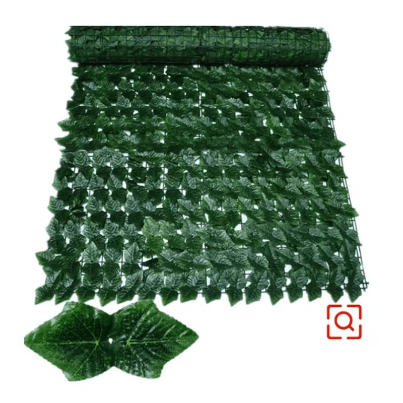 Artificial Ivy Hedge Fence Panels Faux Privacy Screen For Garden Balcony Decor 0