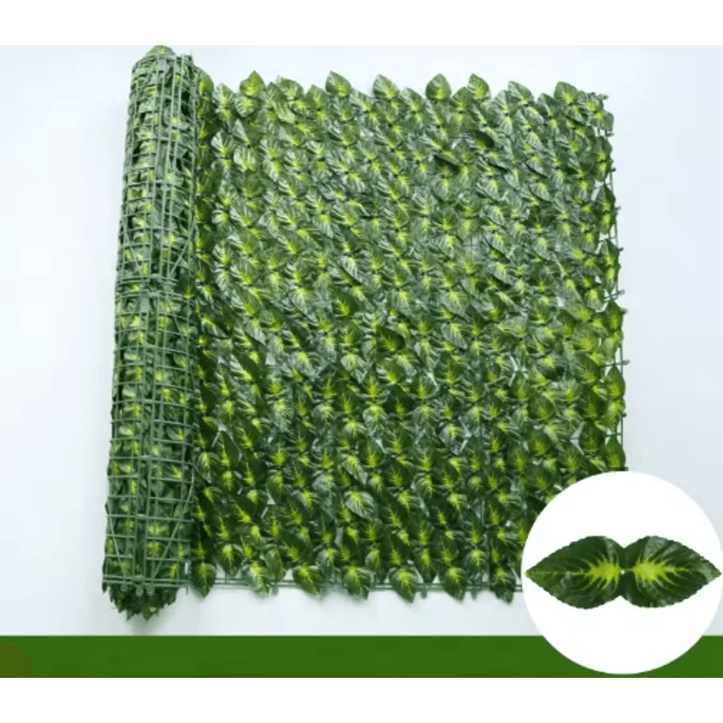 Artificial Ivy Hedge Fence Panels Faux Privacy Screen For Garden Balcony Decor 1