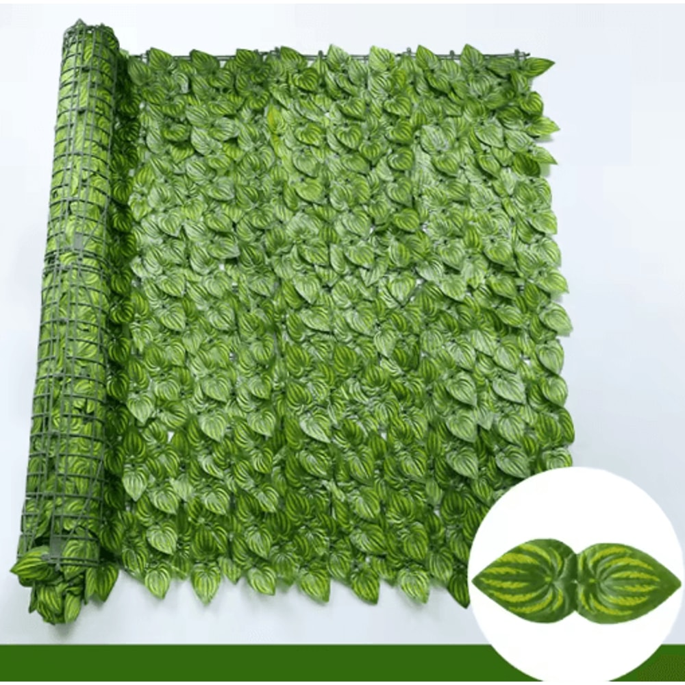 Artificial Ivy Hedge Fence Panels Faux Privacy Screen For Garden Balcony Decor 2