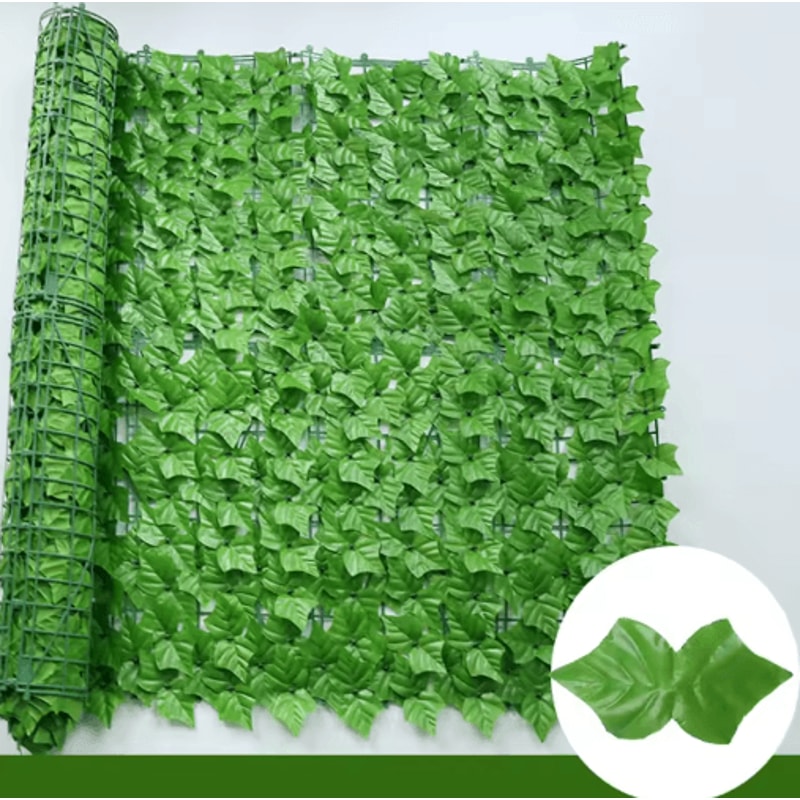 Artificial Ivy Hedge Fence Panels Faux Privacy Screen For Garden Balcony Decor 3