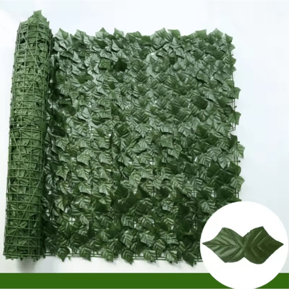 Artificial Ivy Hedge Fence Panels Faux Privacy Screen For Garden Balcony Decor 4
