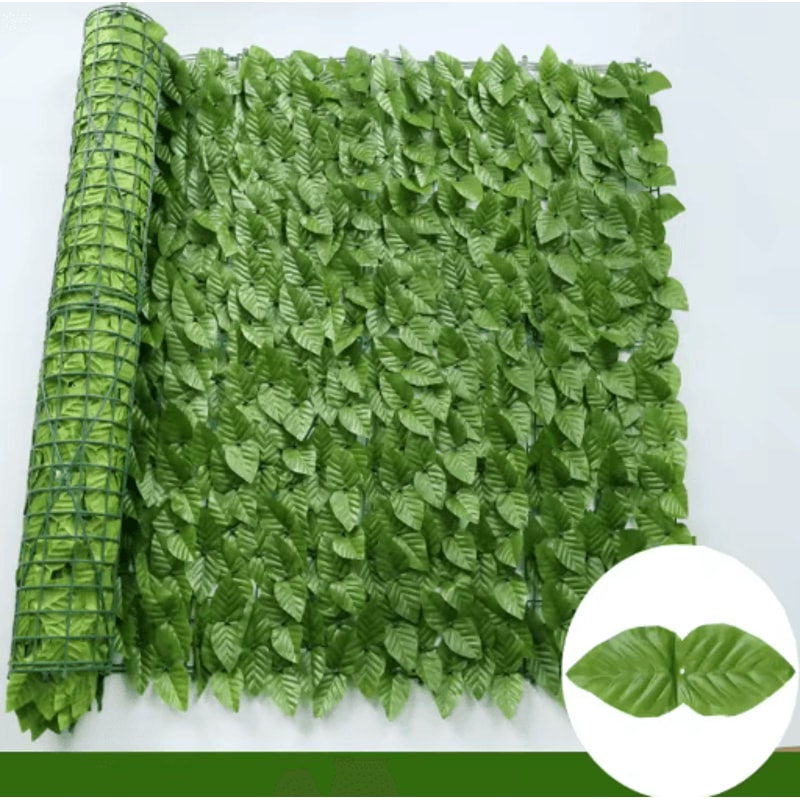 Artificial Ivy Hedge Fence Panels Faux Privacy Screen For Garden Balcony Decor 5