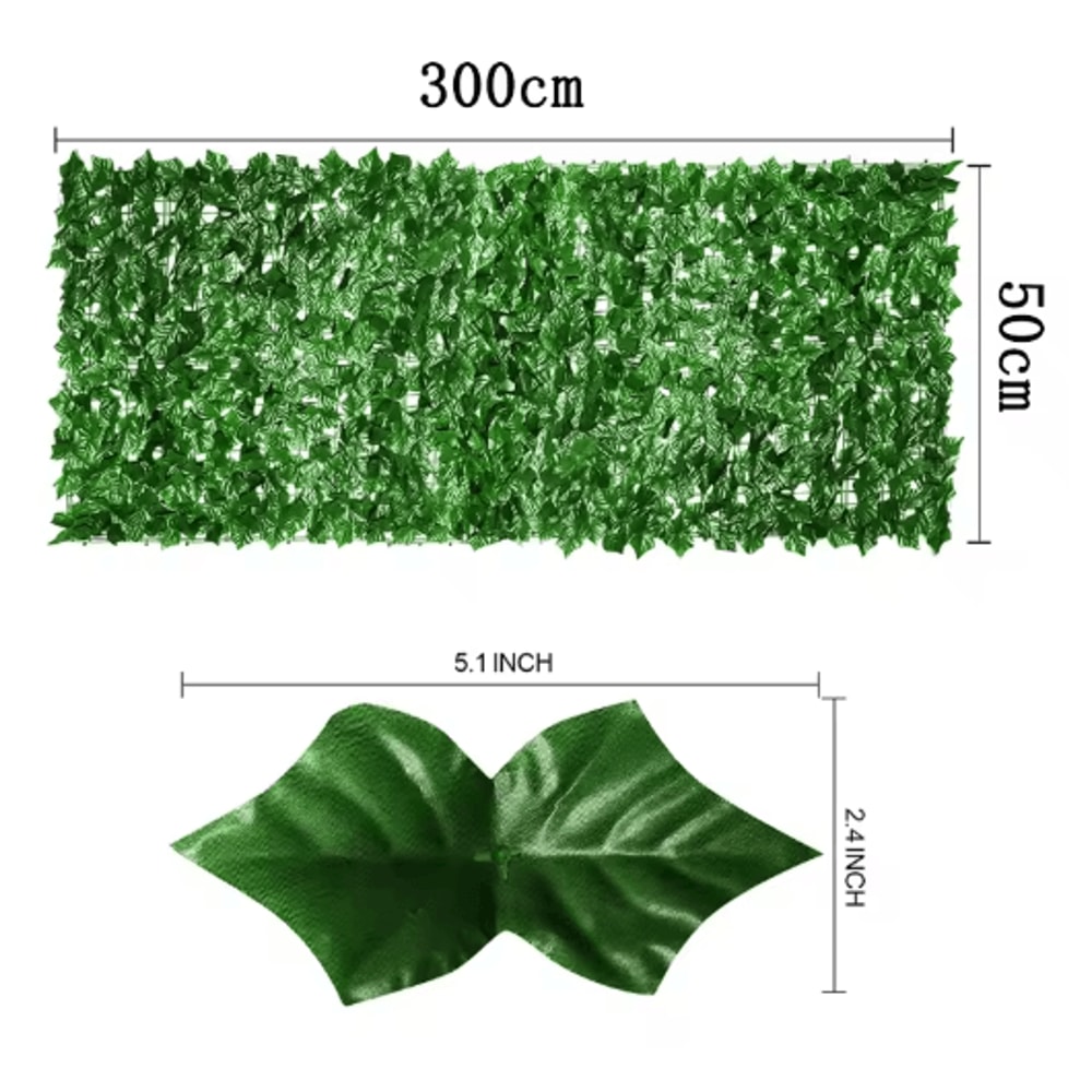 Artificial Ivy Hedge Fence Panels Faux Privacy Screen For Garden Balcony Decor 7