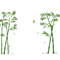 Bamboo Forest Wall Sticker Chinese Style Removable Nature Wall Decal For Living Room 1