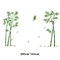 Bamboo Forest Wall Sticker Chinese Style Removable Nature Wall Decal For Living Room 3