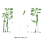 Bamboo Forest Wall Sticker Chinese Style Removable Nature Wall Decal For Living Room 3