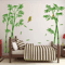 Bamboo Forest Wall Sticker Chinese Style Removable Nature Wall Decal For Living Room 6