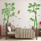 Bamboo Forest Wall Sticker Chinese Style Removable Nature Wall Decal For Living Room 6