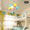 Kids Balloon Chandelier Wooden Sputnik Ceiling Light For Playful Room Decor 9