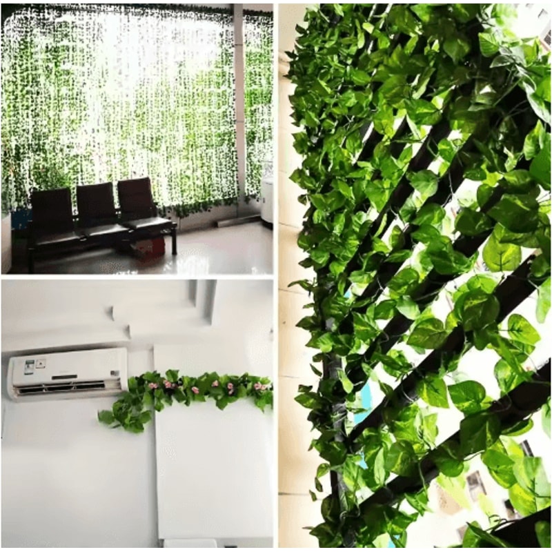 LushFlow Artificial Ivy Garland Realistic Hanging Vine Decor For Walls Events 5