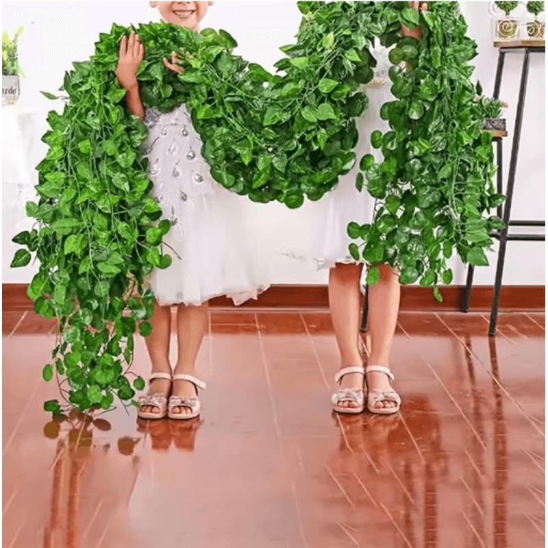 LushFlow Artificial Ivy Garland Realistic Hanging Vine Decor For Walls Events 6