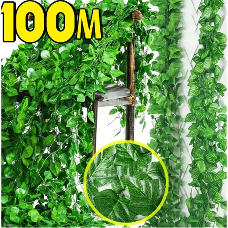 LushFlow Artificial Ivy Garland Realistic Hanging Vine Decor For Walls Events 10
