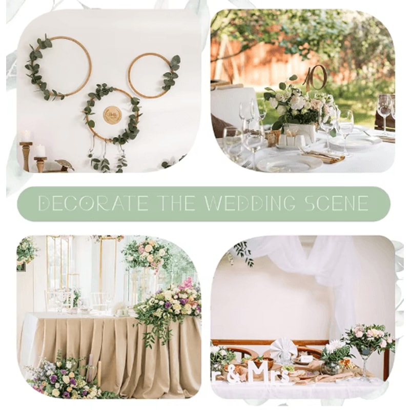 EverFresh Artificial Eucalyptus Leaves Lifelike Greenery Stems For Bouquets Decor 4