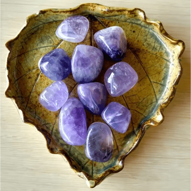 PureCalm Amethyst Healing Crystals Tumbled Polished Stones For Energy Decor 2