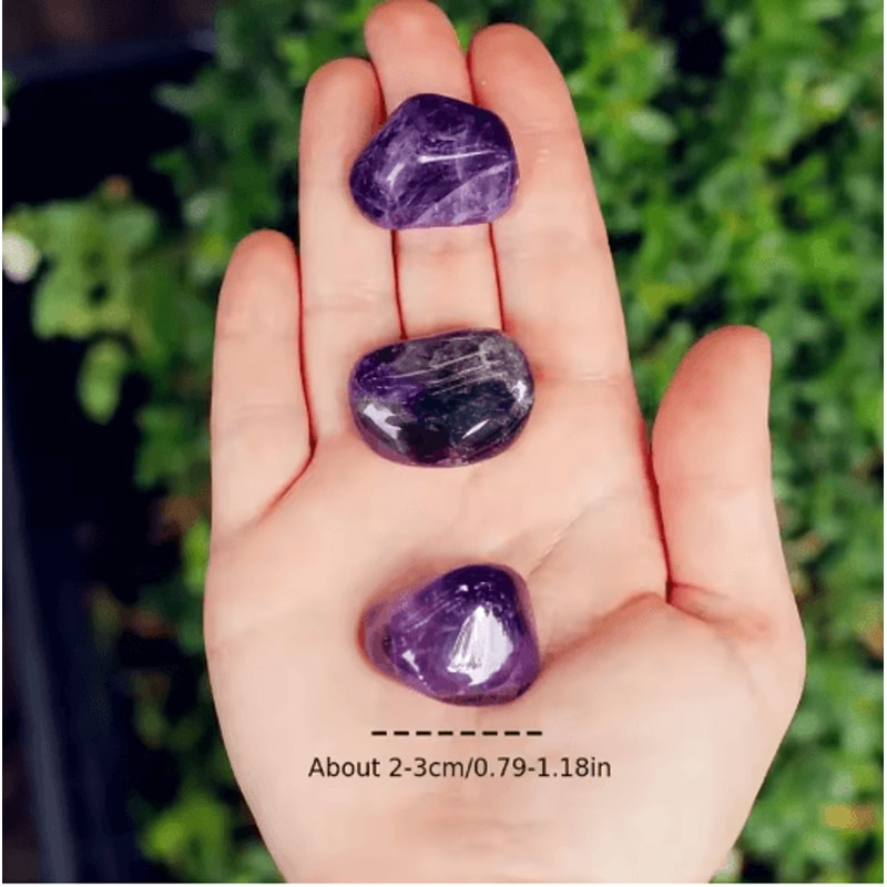 PureCalm Amethyst Healing Crystals Tumbled Polished Stones For Energy Decor 6
