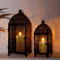 LumaGlow Metal Candle Lantern Set Elegant Hanging Candle Holders For Indoor Outdoor Decor 5