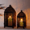 LumaGlow Metal Candle Lantern Set Elegant Hanging Candle Holders For Indoor Outdoor Decor 5
