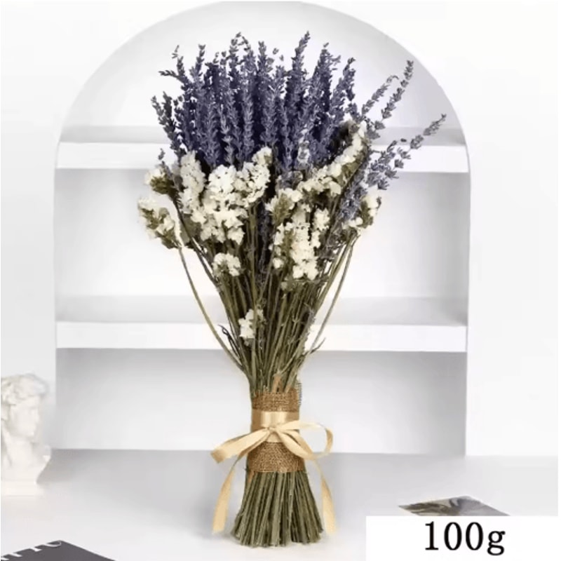Lavellea Dried Lavender Bouquet Romantic Gypsophila Floral Decor For Home Gifts 3