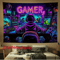 VIKAMA Gamer Neon Tapestry Fluorescent Wall Decor For Gaming ESports Rooms 1