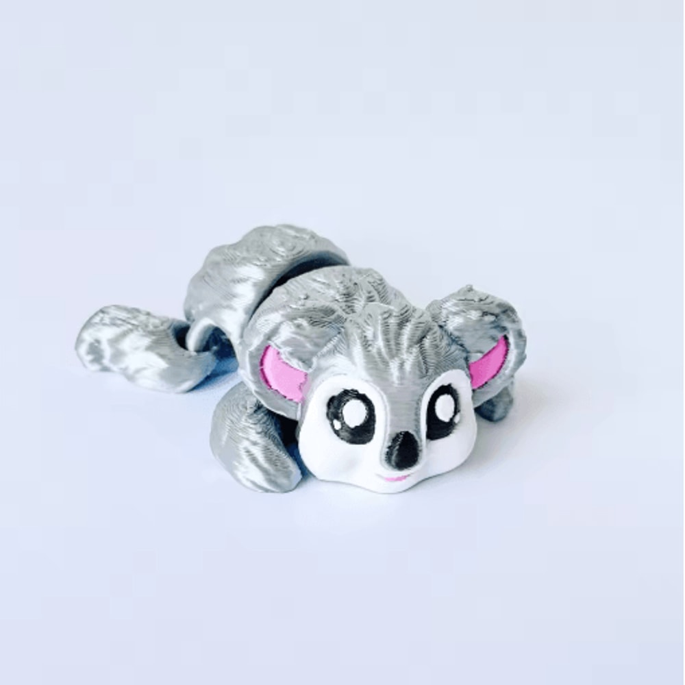 FlexiCritters Articulated Sloth Koala Figurines 3D Printed Cute Desk Decor 5