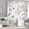 BloomVista Floral Bird Print Curtains Elegant Decorative Panels For Living Spaces 4