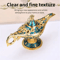 MystiqueGlow Aladdin Lamp Decor Vintage Metal Genie Lamp Ornament For Elegant Spaces 0