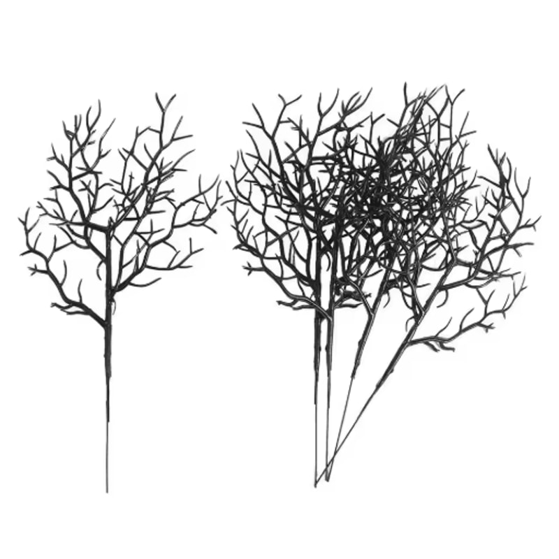 ShadowTwig Halloween Black Branch Set Spooky Artificial Dead Branch Decor 3