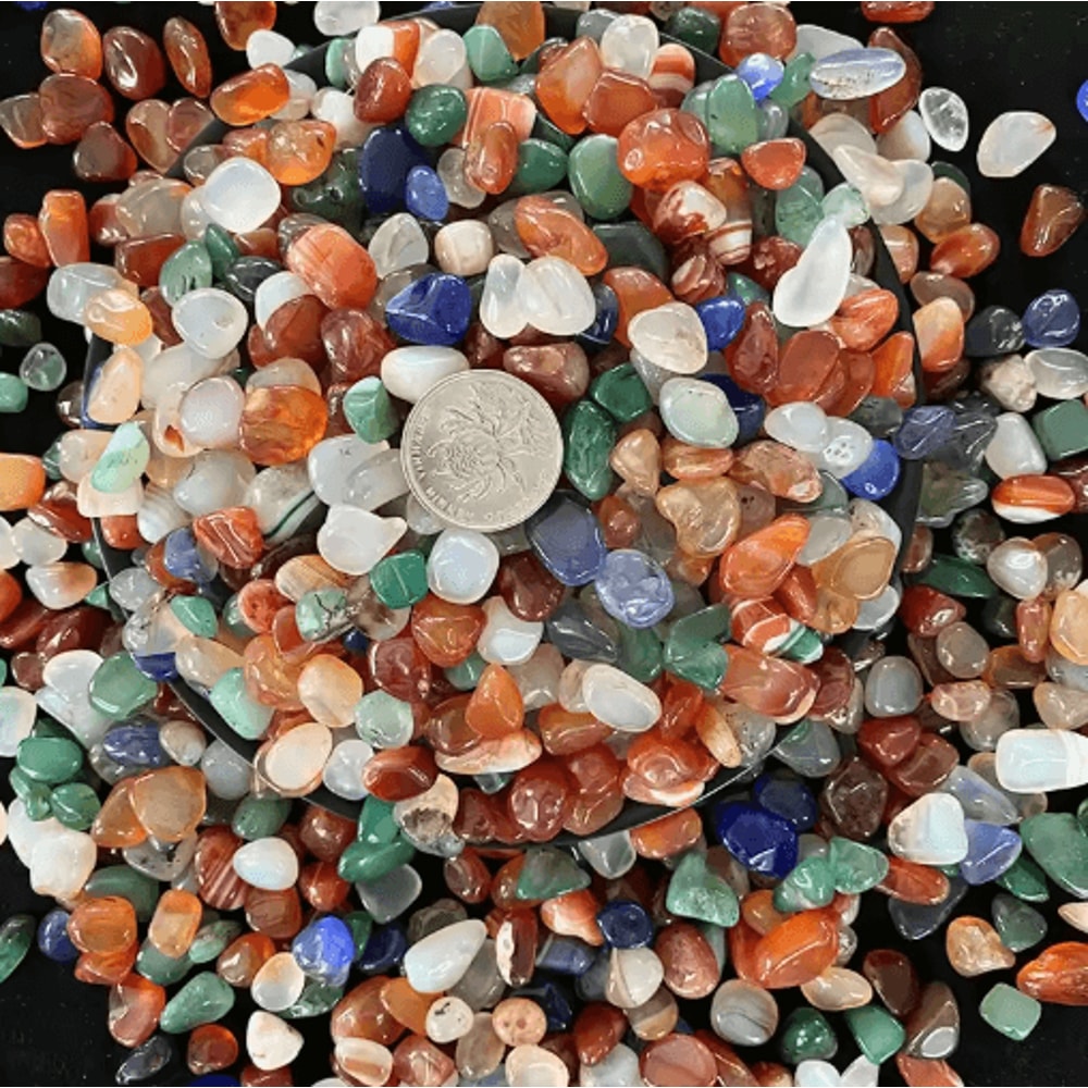 ColorAura Agate Pebbles Vibrant Decorative Stones For Aquarium Home Styling 4