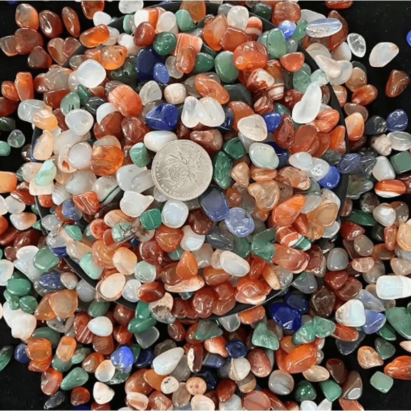 ColorAura Agate Pebbles Vibrant Decorative Stones For Aquarium Home Styling 4