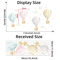 DreamSky Hot Air Balloon Wall Decals Watercolor Nursery Stickers For Kids Rooms 2