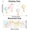 DreamSky Hot Air Balloon Wall Decals Watercolor Nursery Stickers For Kids Rooms 2